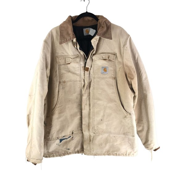 Carhartt Other - Carhartt Mens Duck Arctic Traditional Quilted Lined Jacket Brown L